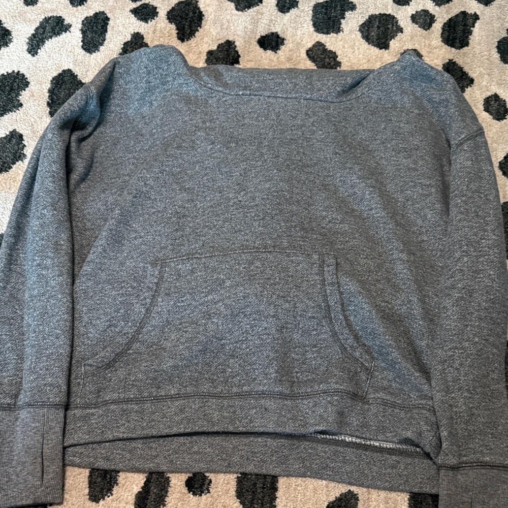 Max Studio Light Gray Textured Top